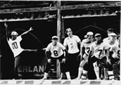 „Sportomania“: Choreografie mit Schülern der Iwanson-Schule. Foto: Iwanson-Archiv