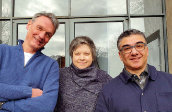 v.li.n.re.: Frank Domnick, Tatjana Rodenburg und Giorgi Darbaidze (dritter VdO-Vertreter). Foto: privat