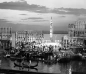 „Naturgetreues“ Bühnenbild: „Eine Nacht in Venedig“ 1975 auf der Bregenzer Seebühne. Foto: Rabanus