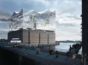 Wird teurer, kommt später: Model der Hamburger Elbphilharmonie. Copyright: Herzog & de Meuron 