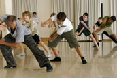 Tanzworkshop im Staatsballett. (Foto: Nanni Schiffl-Deiler).