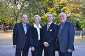 Der Bundesvorstand der VdO: Harro Brodersen, Margot Ehrlich, Stefan Moser, Jan Herrmann. Foto: Oswald