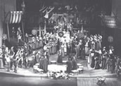 „Die Meistersinger“ mit dem Opernchor Leipzig 1979/1980. Foto: Andreas Birkigt