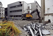 Großbaustelle Theater Augsburg. Fotos: Ruth Plössel