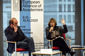 Robert Menasse und Jeanine Meerapfel. Foto: Marcus Lieberenz