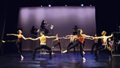 Ensemble des Hamburger Kammerballetts mit Lin Miao (Viola), Asiia Garipova (Violine), Benas Gocentas (Violine). Foto: Dennis Mundkowski