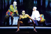 „Der Prozess“ mit Hany Abdelzaher, Christopher Wernecke und Daniel Pataky. Foto: Pawel Sosnowski