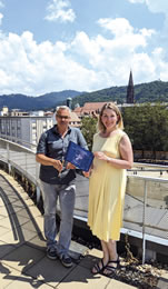 Jörg Golombek und Margarete Nüßlein. Foto: Bonnie Frauenthal