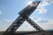 Das Saarpolygon auf der Halde Ensdorf 2016. Foto: ????