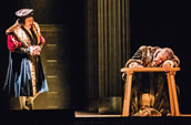 Ferruccio Busoni, „Doktor Faust“ 2017 in der Semperoper Dresden, Inszenierung Keith Warner, Musikalische Leitung Tomáš Netopil. Michael Eder (Wagner), Lester Lynch (Doktor Faust), Foto: Semperoper Dresden, Jochen Quast Ferruccio Busoni, „Doktor Faust“ 2017 in der Semperoper Dresden, Inszenierung Keith Warner, Musikalische Leitung Tomáš Netopil. Michael Eder (Wagner), Lester Lynch (Doktor Faust), Foto: Semperoper Dresden, Jochen Quast