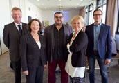 Bundevorstand VdO v.l.n.r.: Heiko Retzlaff, Sibylle Eichhorn, Detlev Tiemann (Bundesvorsitzender), Sylke Urbanke und Thomas Briesemeister (stv. Vorsitzender). Foto: Phil Hollister
