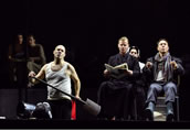 Beat Furrer, „Das große Feuer“ mit Leigh Melrose als Eisejuaz und Cantando Admont. Foto: Herwig Prammer.