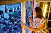 Opernwerkstatt Waiblingen, Konzert auf dem Marktplatz. Foto: Peter Oppenländer