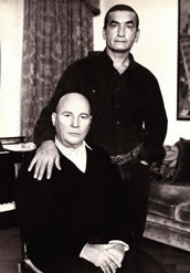 Henze mit Fausto Moroni, München 1988. Foto: unbekannt/Hans Werner Henze-Stiftung