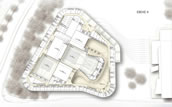 Volkstheater Rostock, Grundriss Ebene 4. Entwurf: Hascher Jehle Architektur GmbH